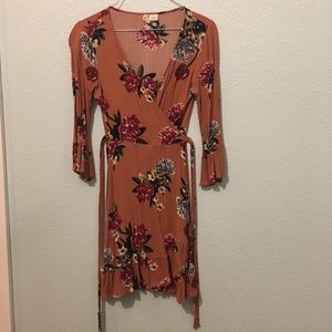 Floral Wrap Dress